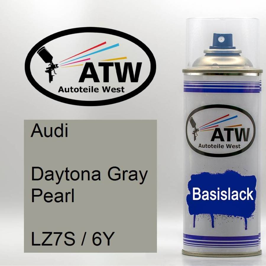 Audi, Daytona Gray Pearl, LZ7S / 6Y: 400ml Sprühdose, von ATW Autoteile West.